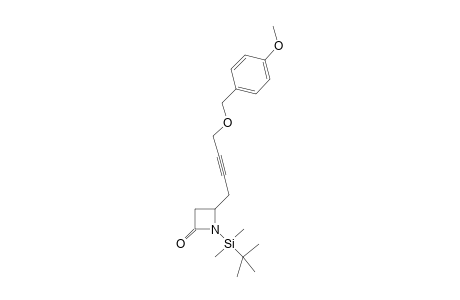 1-(t-Butyldimethylsilyl)-4-{4'-[(4"-methoxyphenyl)methoxy]but-2'-yn-1'-yl}-2-azetidinone