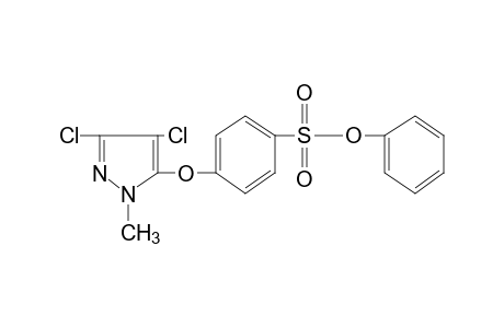 p-[(3,4-DICHLORO-1-METHYLPYRAZOL-5-YL)OXY]BENZENESULFONIC ACID, PHENYL ESTER