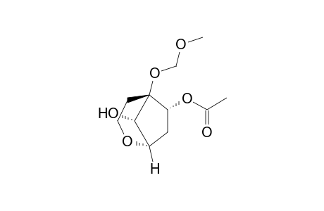 (1S,5S,6R,8S)-6-Acetoxy-5-(methoxymethoxy)-2-oxabicyclo[3.2.1]octan-8-ol