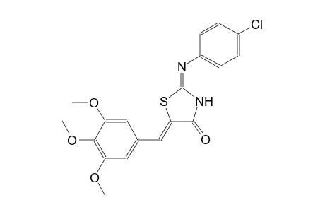 (2E,5Z)-2-[(4-chlorophenyl)imino]-5-(3,4,5-trimethoxybenzylidene)-1,3-thiazolidin-4-one