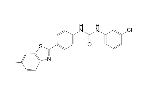 N-(3-chlorophenyl)-N'-[4-(6-methyl-1,3-benzothiazol-2-yl)phenyl]urea
