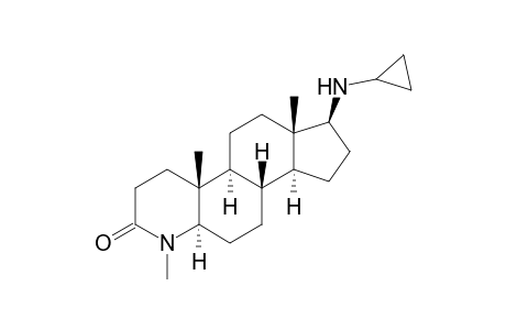 (1S,3aS,3bS,5aR,9aR,9bS,11aS)-1-(cyclopropylamino)-6,9a,11a-trimethyl-2,3,3a,3b,4,5,5a,8,9,9b,10,11-dodecahydro-1H-indeno[5,4-f]quinolin-7-one