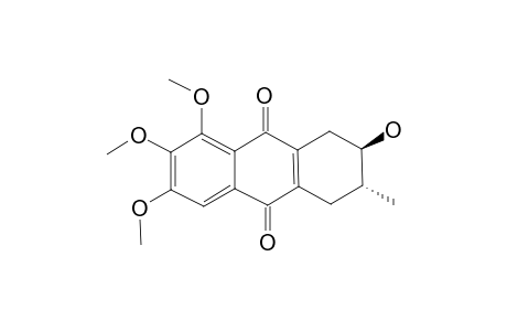 PRISCONNATANONE-D;(2R,3R)-1,2,3,4-TETRAHYDRO-2-ALPHA-HYDROXY-6,7,8-TRIMETHOXY-3-BETA-METHYL-ANTHRACENE-9,10-DIONE