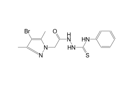 2-[(4-bromo-3,5-dimethyl-1H-pyrazol-1-yl)acetyl]-N-phenylhydrazinecarbothioamide