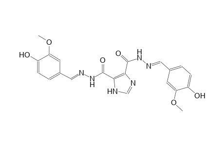 N'~4~,N'~5~-bis[(E)-(4-hydroxy-3-methoxyphenyl)methylidene]-1H-imidazole-4,5-dicarbohydrazide