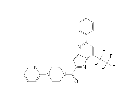 5-(4-fluorophenyl)-7-(1,1,2,2,2-pentafluoroethyl)-2-{[4-(2-pyridinyl)-1-piperazinyl]carbonyl}pyrazolo[1,5-a]pyrimidine