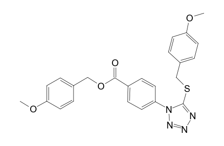 4-Methoxybenzyl 4-{5-[(4-methoxybenzyl)sulfanyl]-1H-tetraazol-1-yl}benzoate