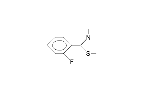 Methyl N-methyl-2'-fluoro-thiobenzimidate