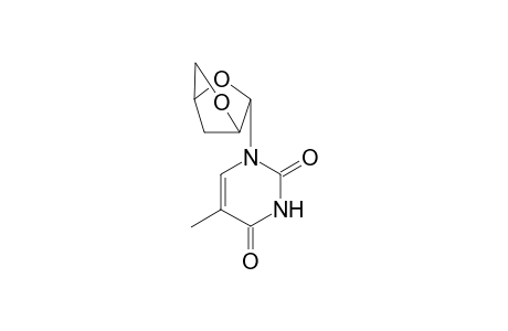 1-(2,5-Anhydro-3-deoxy-.alpha.,D-threo-pentofuranosyl)thymine