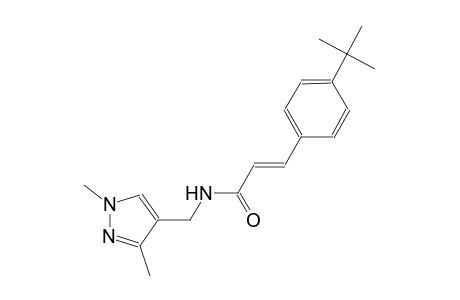 (2E)-3-(4-tert-butylphenyl)-N-[(1,3-dimethyl-1H-pyrazol-4-yl)methyl]-2-propenamide