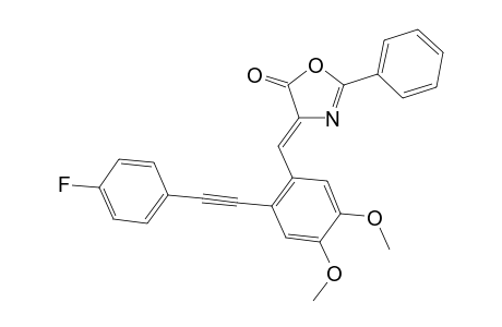 (Z)-4-(2-((4-Fluorophenyl)ethynyl)-4,5-dimethoxybenzylidene)-2-phenyloxazol-5(4H)-one