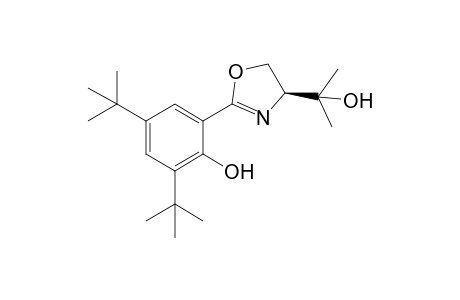 (4S)-4-[(1-Hydroxyl-1-methyl)ethyl]-2-[(2-hydroxy-3,5-ditert-butyl)phenyl]-4,5-dihydro-1,3-oxazoline