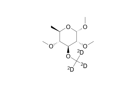 Glucopyranoside, methyl 6-deoxy-2,4-di-O-methyl-3-O-methyl-D3-, .alpha.-D-