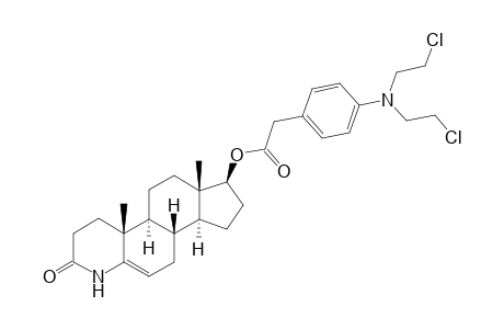 4a,6a-Dimethyl-2-oxo-2,3,4,4a,4b,5,6,6a,7,8,9,9a,9b,10-tetradecahydro-1H-indeno[5,4-f]quinolin-7-yl (4-[bis(2-chloroethyl)amino]phenyl)acetate