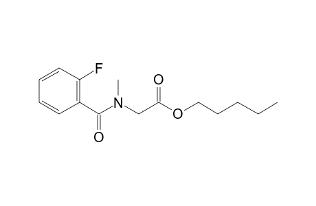 Sarcosine, N-(2-fluorobenzoyl)-, pentyl ester