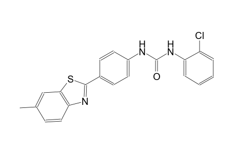 N-(2-chlorophenyl)-N'-[4-(6-methyl-1,3-benzothiazol-2-yl)phenyl]urea