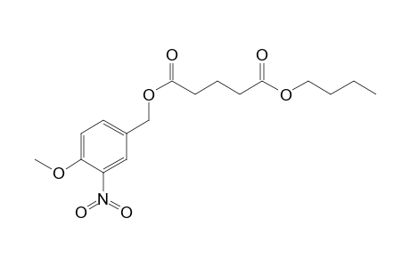 Glutaric acid, butyl 3-nitro-4-methoxybenzyl ester