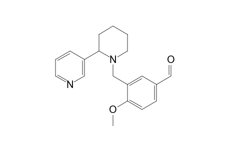 Benzaldehyde, 4-methoxy-3-[2-(3-pyridyl)-1-piperidyl)-