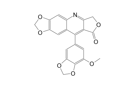 9-(7-Methoxy-1,3-benzodioxol-5-yl)[1,3]dioxolo[4,5-g]furo[3,4-b]quinolin-8(6H)-one