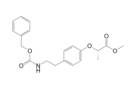 methyl (2S)-2-[4-[2-(benzyloxycarbonylamino)ethyl]phenoxy]propanoate