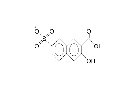 3-Hydroxy-7-sulfonato-2-naphthoic acid, anion