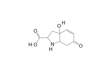 3a-hydroxy-6-keto-2,3,7,7a-tetrahydro-1H-indole-2-carboxylic acid
