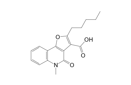 5-Methyl-2-pentyl-4-oxo-4,5-dihydro-furo[3,2-c]quinoline-3-carboxylic acid