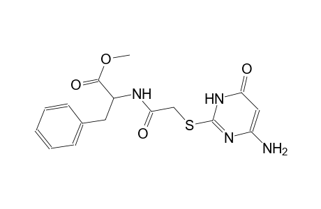 methyl 2-({[(4-amino-6-oxo-1,6-dihydro-2-pyrimidinyl)sulfanyl]acetyl}amino)-3-phenylpropanoate