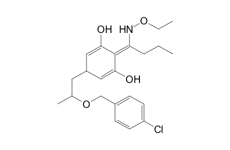 1,3-Cyclohexanedione, 5-[2-[(4-chlorophenyl)methoxy]propyl]-2-[1-(ethoxyamino)butylidene]-, (enol form)
