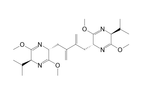 (2R,5S)-2-[3-[[(2R,5S)-3,6-dimethoxy-5-propan-2-yl-2,5-dihydropyrazin-2-yl]methyl]-2-methylenebut-3-enyl]-3,6-dimethoxy-5-propan-2-yl-2,5-dihydropyrazine