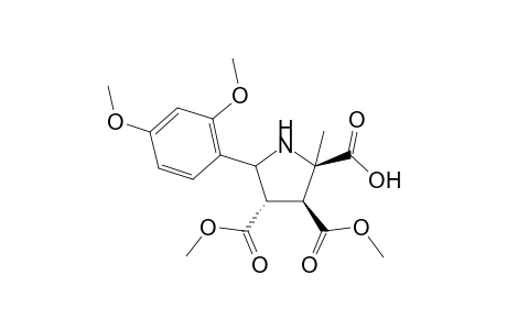 Dimethyl-2-methyl-c-5-(2,4-dimethoxyphenyl)pyrrolidine-c-3,t-4-dicarboxylate-r-2-carboxylic acid