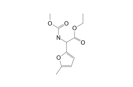 METHOXYCARBONYLAMINO-(5-METHYL-FURAN-2-YL)-ACETIC-ACID-ETHYLESTER
