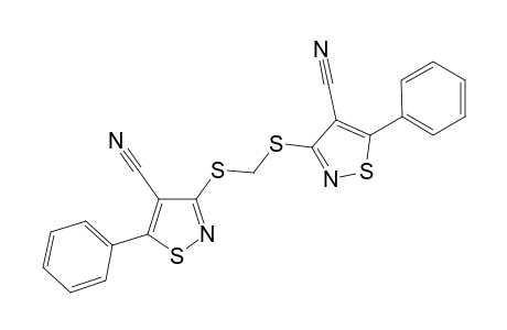 3,3'-(methanediyldisulfanediyl)bis(5-phenylisothiazole-4-carbonitrile)