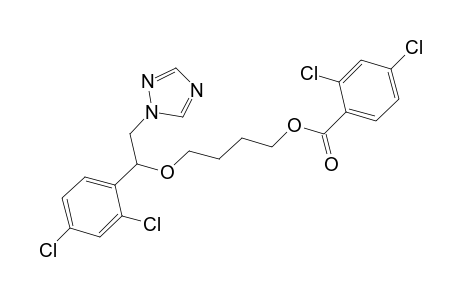 Benzoic acid, 2,4-dichloro-, 4-[1-(2,4-dichlorophenyl)-2-(1H-1,2,4-triazol-1-yl)ethoxy]butyl ester