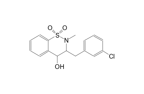 2H-1,2-benzothiazin-4-ol, 3-[(3-chlorophenyl)methyl]-3,4-dihydro-2-methyl-, 1,1-dioxide