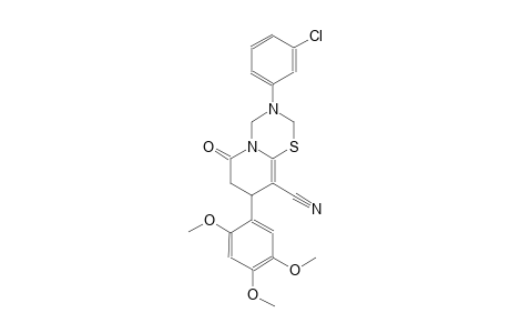 2H,6H-pyrido[2,1-b][1,3,5]thiadiazine-9-carbonitrile, 3-(3-chlorophenyl)-3,4,7,8-tetrahydro-6-oxo-8-(2,4,5-trimethoxyphenyl)-