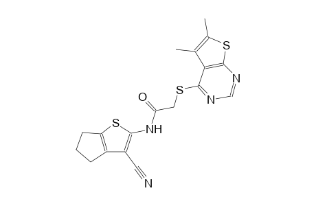 acetamide, N-(3-cyano-5,6-dihydro-4H-cyclopenta[b]thien-2-yl)-2-[(5,6-dimethylthieno[2,3-d]pyrimidin-4-yl)thio]-