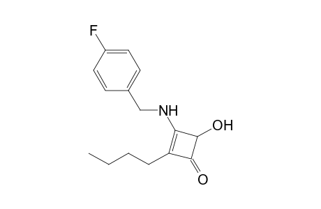 2-butyl-3-[(4-fluorobenzyl)amino]-4-hydroxy-cyclobut-2-en-1-one