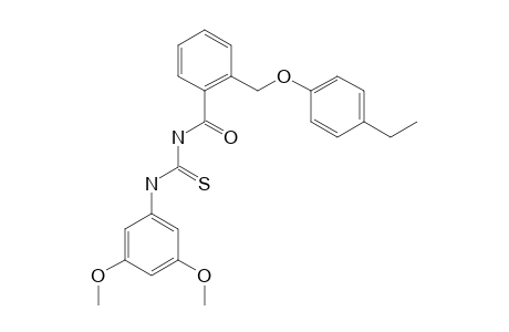 2-[(4-ETHYLPHENOXY)-METHYL]-N-(3,5-DIMETHOXYPHENYLCARBAMOTHIOYL)-BENZAMIDE