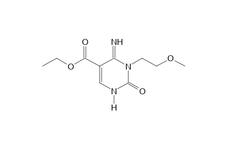 4-imino-3-(2-methoxyethyl)-2-oxo-1,2,3,4-tetrahydro-5-pyrimidinecarboxylic acid, ethyl ester