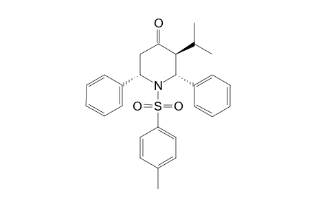 N-(4-METHYLPHENYL)-SULFONYL-T(3)-ISOPROPYL-R(2),C(6)-DIPHENYLPIPERIDIN-4-ONE