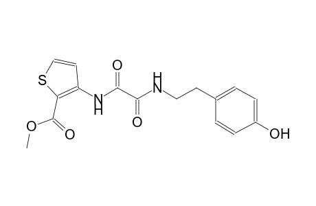 2-thiophenecarboxylic acid, 3-[[2-[[2-(4-hydroxyphenyl)ethyl]amino]-1,2-dioxoethyl]amino]-, methyl ester