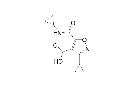 4-Isoxazolecarboxylic acid, 3-cyclopropyl-5-[(cyclopropylamino)carbonyl]-