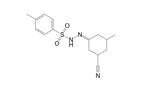 Benzenesulfonic acid, 4-methyl-, (3-cyano-5-methylcyclohexylidene)hydrazide