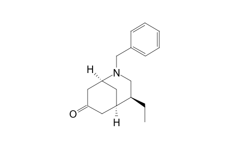 (1RS,4RS,5SR)-2-Benzyl-4-ethyl-2-azabicyclo[3.3.1]nonan-7-one