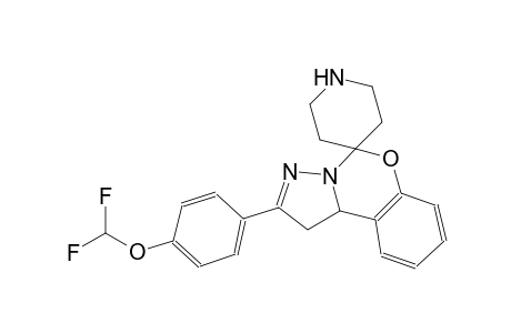 2-(4-(difluoromethoxy)phenyl)-1,10b-dihydrospiro[benzo[e]pyrazolo[1,5-c][1,3]oxazine-5,4'-piperidine]