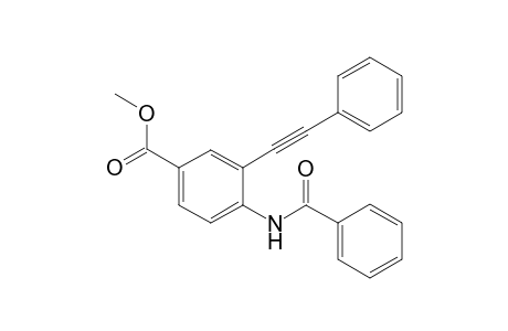 Methyl 4-benzamido-3-(2-phenylethynyl)-benzoate