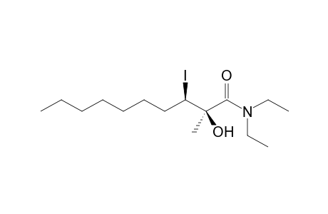 (2R*,3R*)-2-Hydroxy-3-iodo-N,N-diethyl-2-methyldecanamide