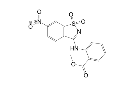 methyl 2-[(6-nitro-1,1-dioxido-1,2-benzisothiazol-3-yl)amino]benzoate