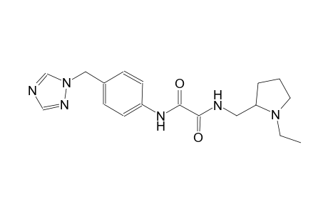 ethanediamide, N~1~-[(1-ethyl-2-pyrrolidinyl)methyl]-N~2~-[4-(1H-1,2,4-triazol-1-ylmethyl)phenyl]-
